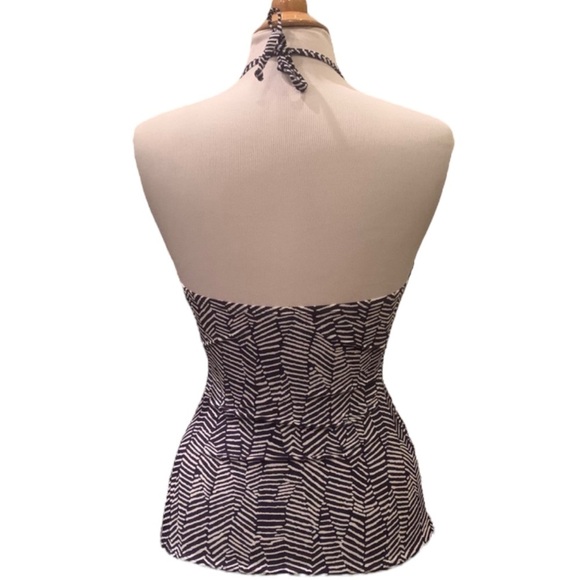 Island Escape Tankini Top 6 or 8 Bora Bora 
Mikonos Beach High-Neck Swim Navy - Picture 5 of 9